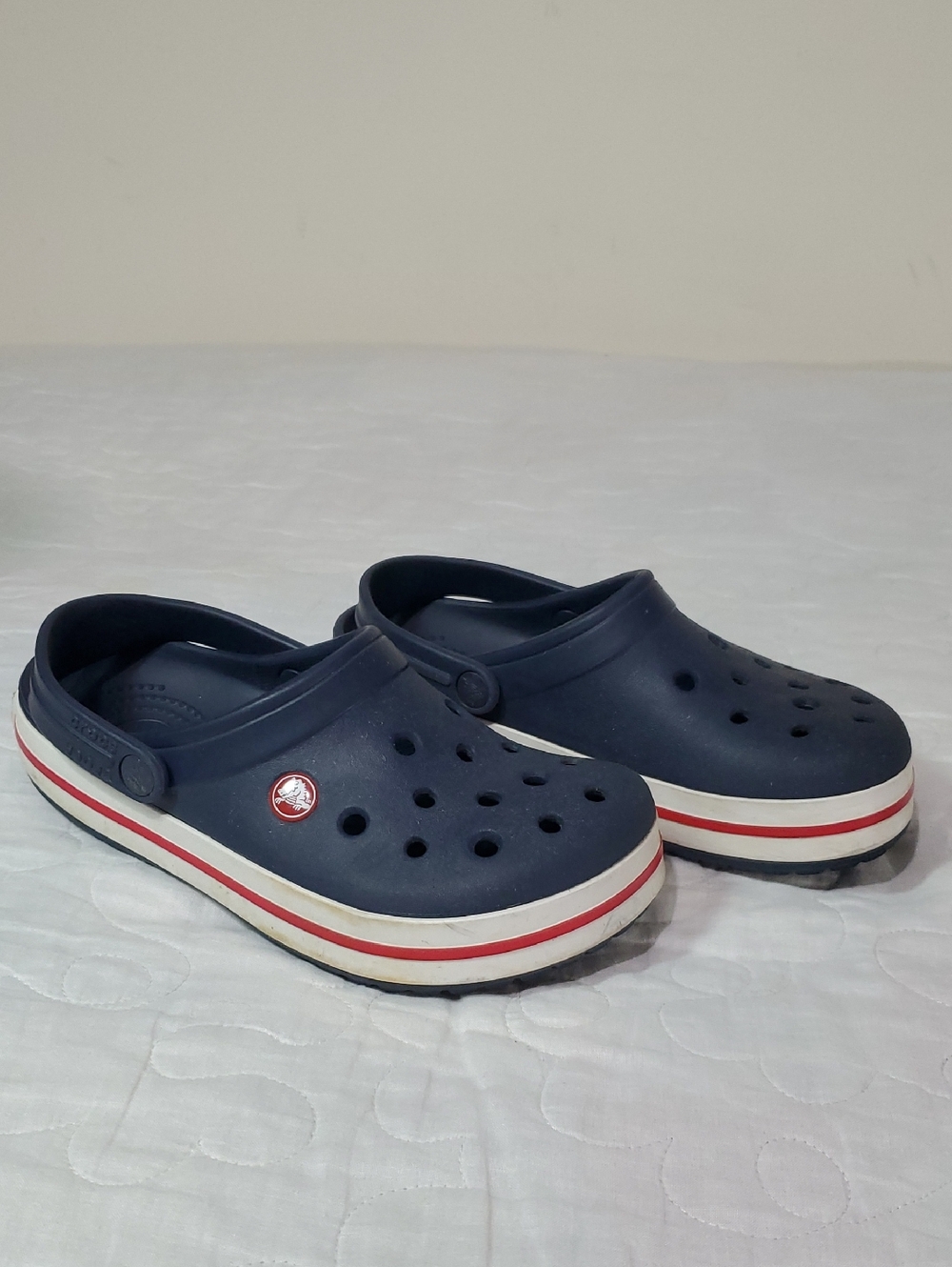 Croc's Kid's Crocband Clogs In Navy Blue, Size 4